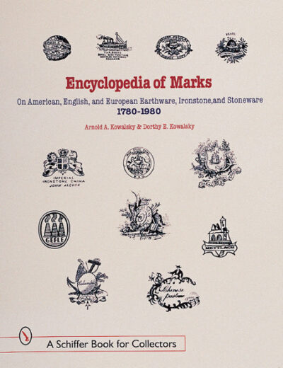 Enciclopedia dei Marchi su Terraglia Pietra di Ferro e Gres Americani Inglesi ed Europei 1780-1980
